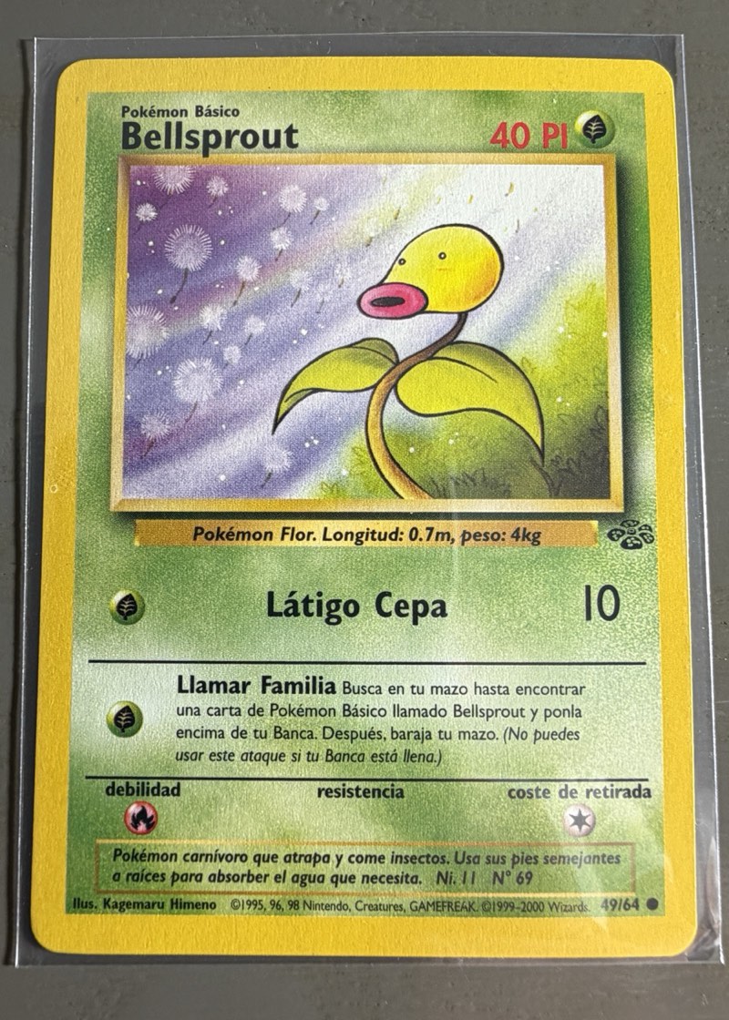 Bellsprout — Jungle (Spanish-language, WOTC era) 49/64