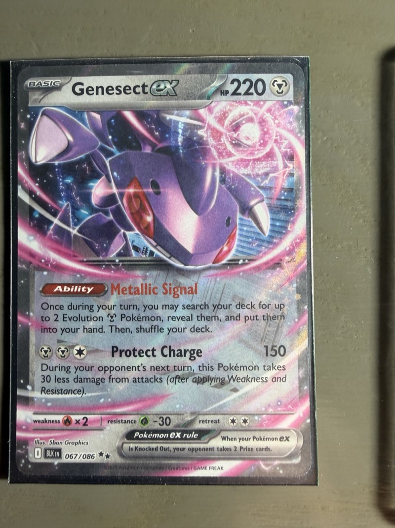 Genesect ex — Black Bolt (BLK, 2025) 067/086