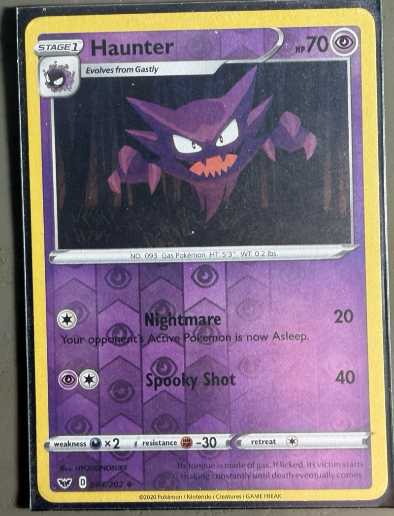 Haunter — Sword & Shield base (©2020) 084/202