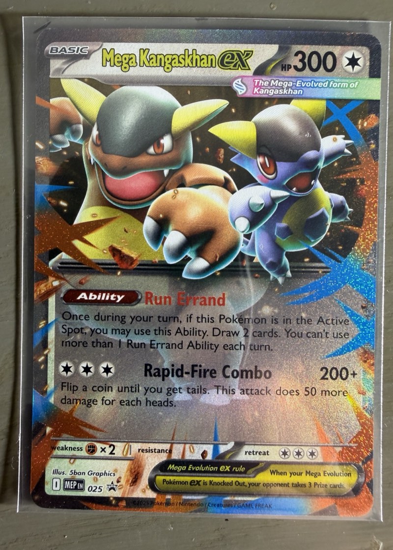 Mega Kangaskhan ex — Mega Evolution Promo (MEP, oversized jumbo) 025