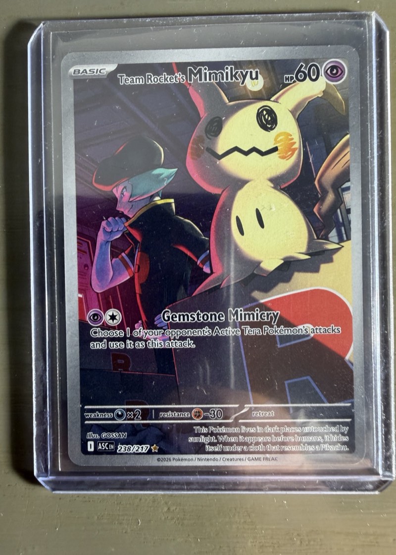 Team Rocket's Mimikyu — Ascended Heroes (ASC, Mega Evolution era) 238/217
