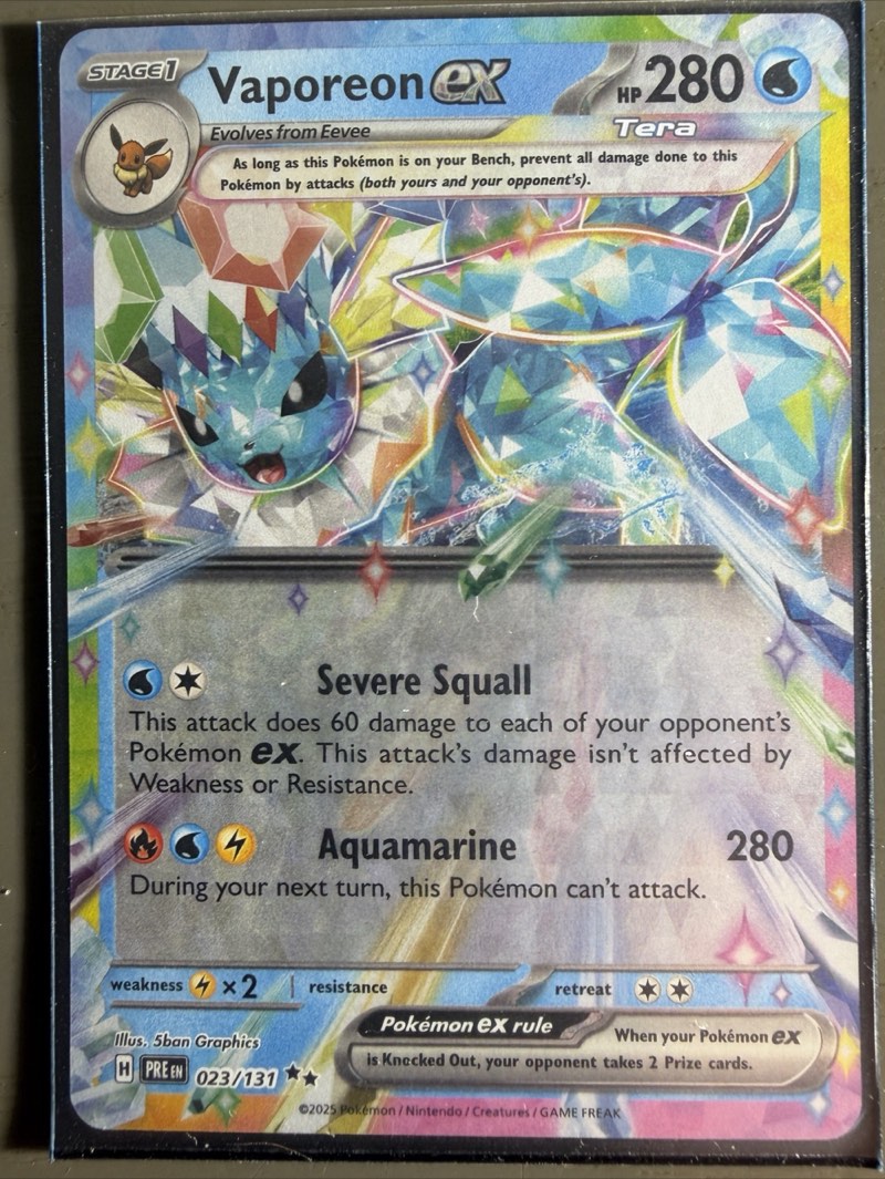 Vaporeon ex — Prismatic Evolutions (PRE) 023/131